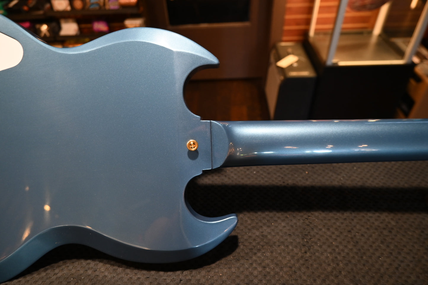 Gibson Custom Shop 1963 Les Paul SG Custom 3-Pickup Bigsby VOS “Hendrix” PSL - Pelham Blue Guitar #0573