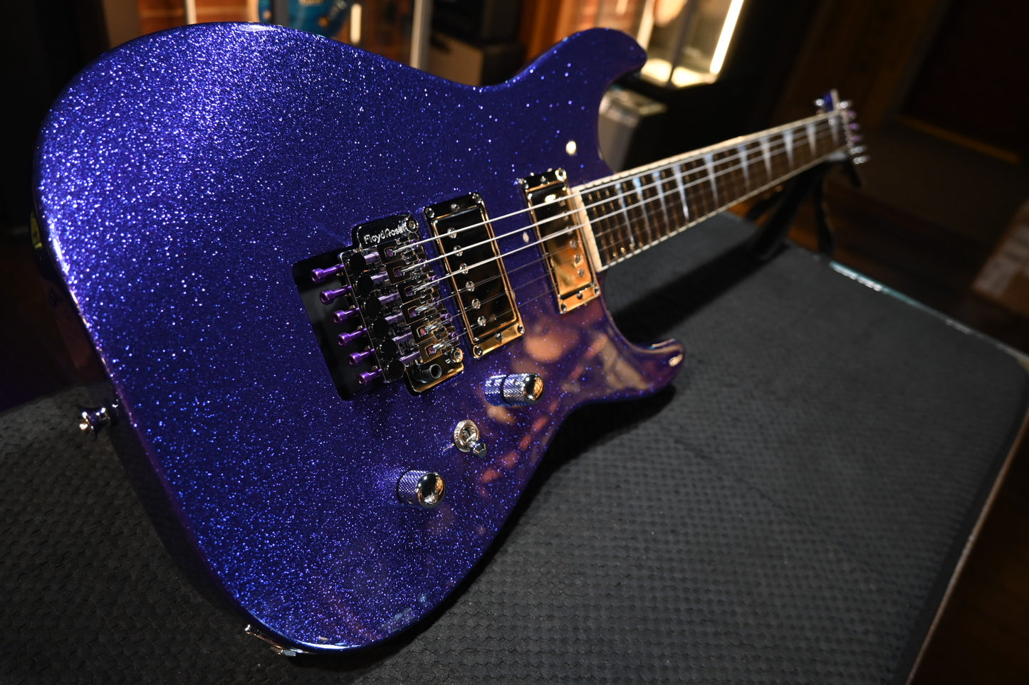 Jackson Custom Shop SL 2H FR 2023 - Purple Sparkle Guitar #0549 - Danville Music