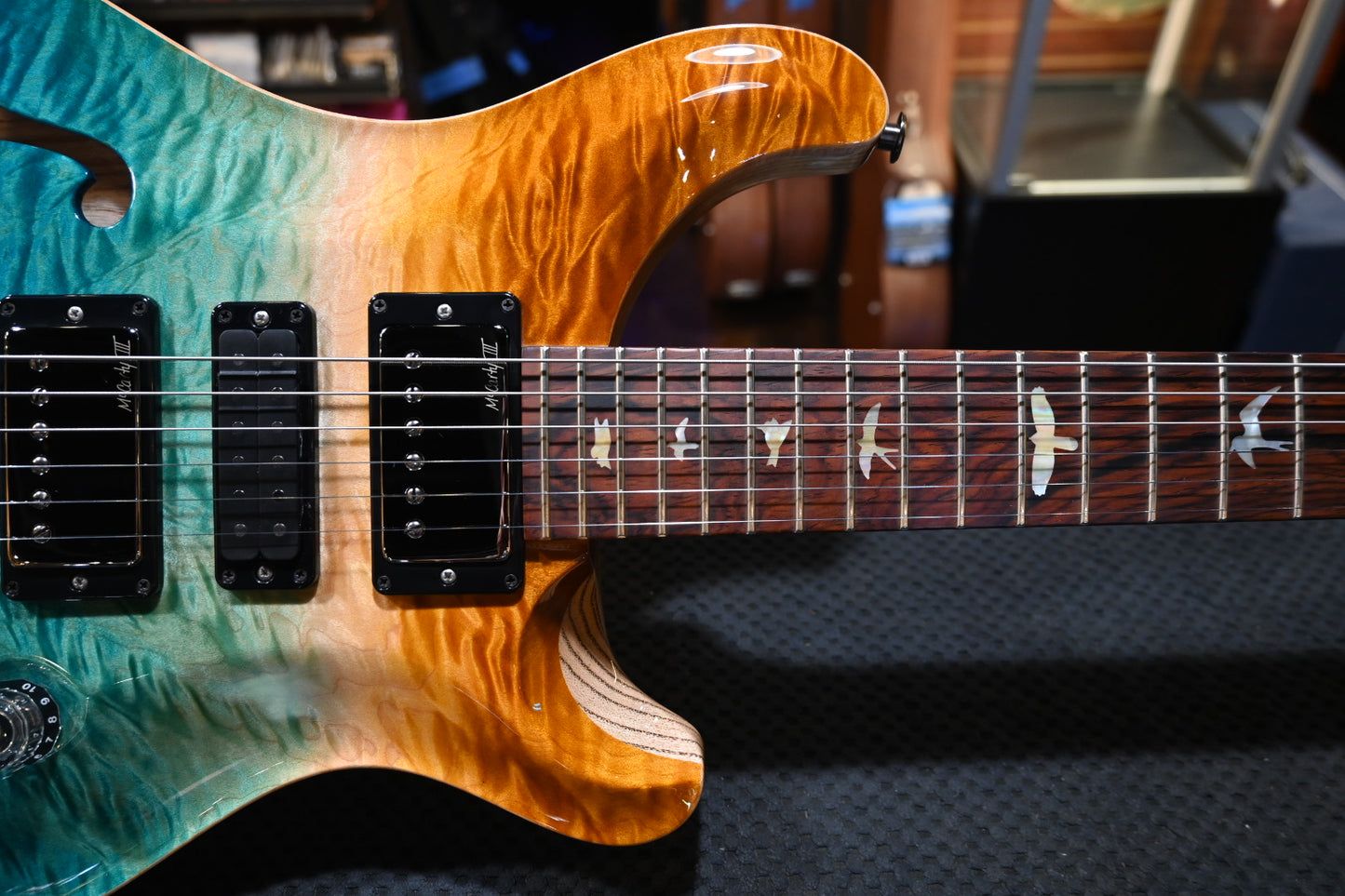 PRS Wood Library Special Semi-Hollow Danville Music 35th Anniversary Artist Top - Beach Fade Guitar #5865