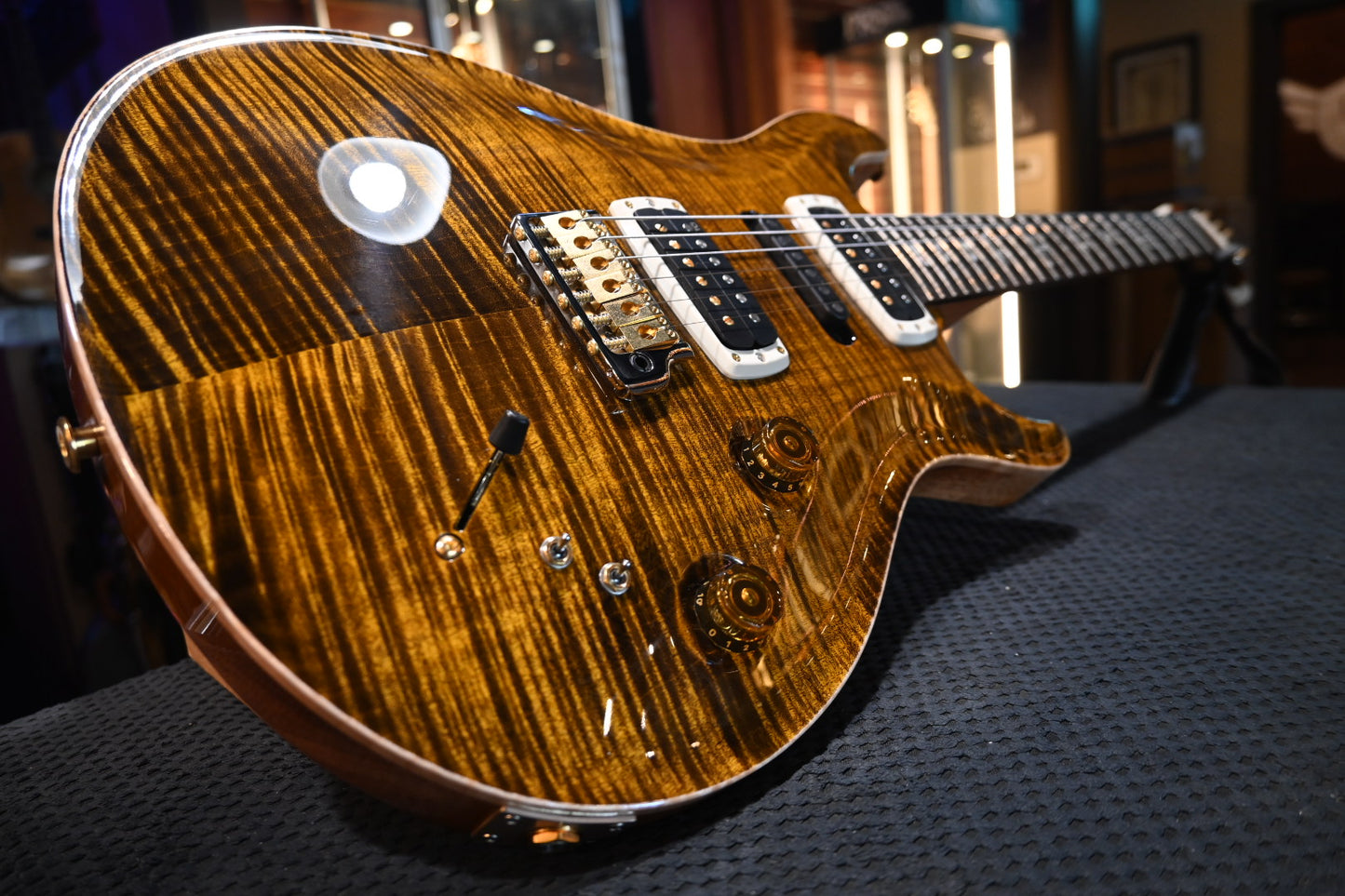 PRS Modern Eagle V 10-Top - Yellow Tiger Guitar #8117 - Danville Music