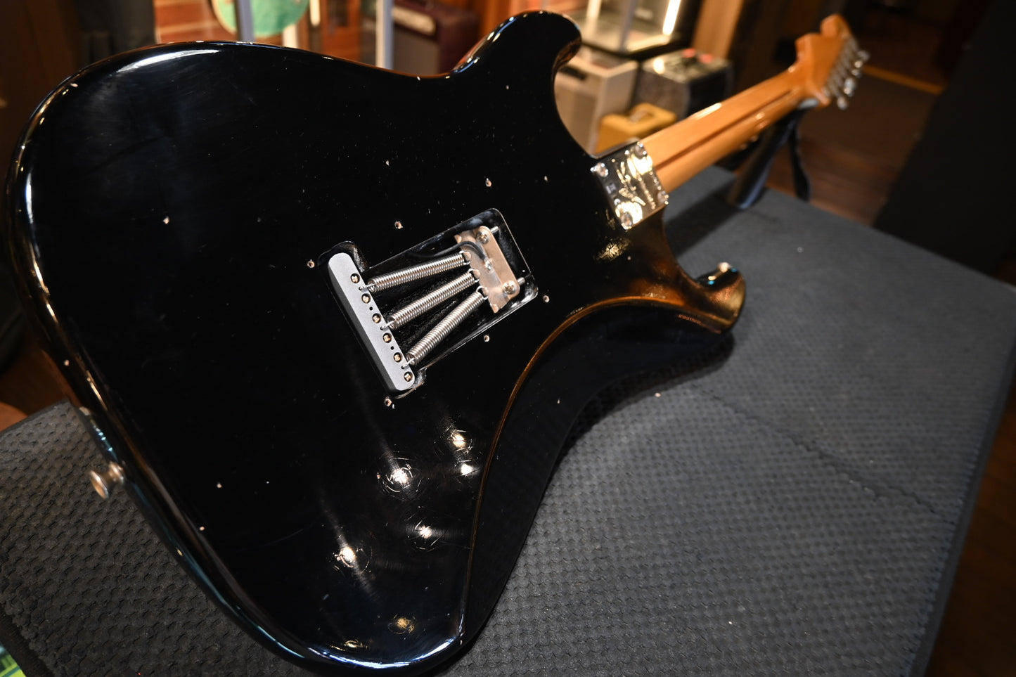 Fender Custom Shop 1955 Stratocaster Journeyman 2025 - Black Guitar #5969 - Danville Music