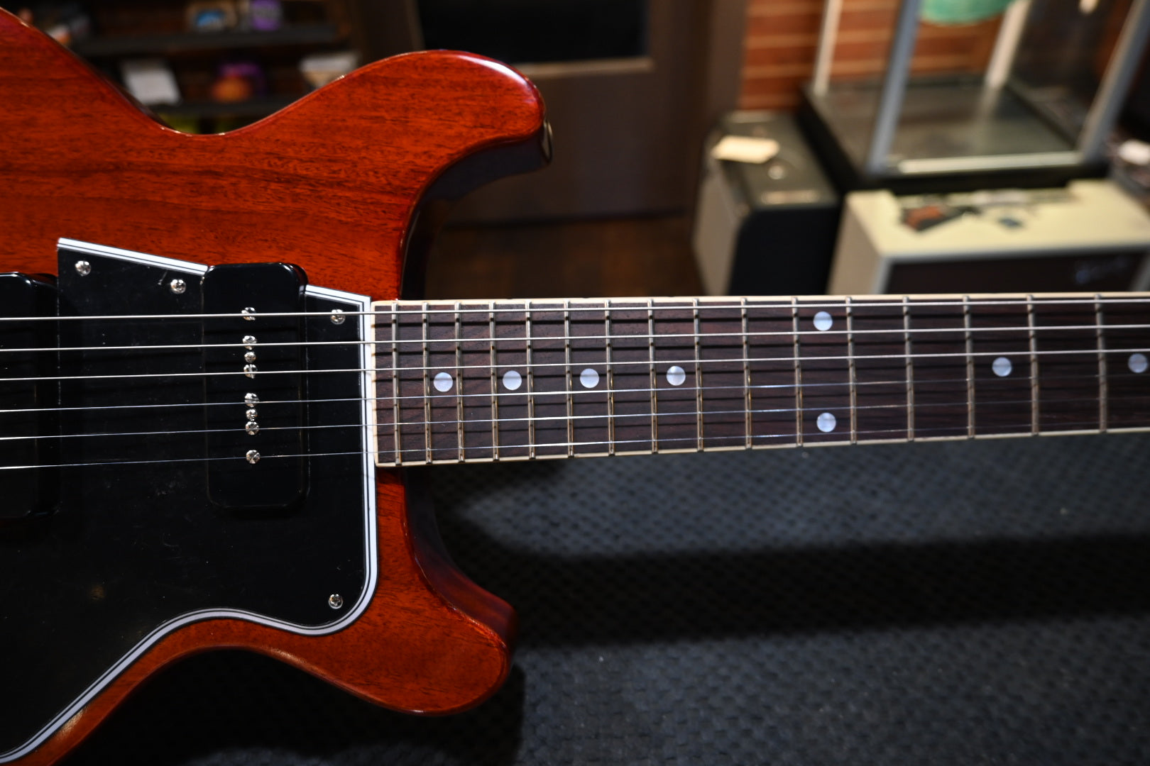 Epiphone 1960 Les Paul Special Double Cut - Cherry Red Guitar #0958 - Danville Music