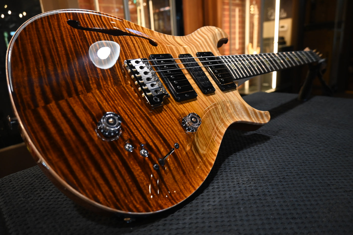 PRS Wood Library Special Semi-Hollow Danville Music 35th Anniversary Artist Top - Sandstorm Fade Guitar #6046