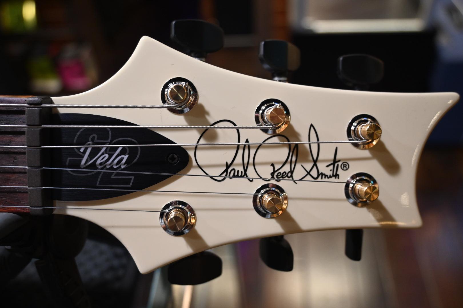 PRS S2 Vela Semi-Hollow - Antique White Guitar #0935 - Danville Music