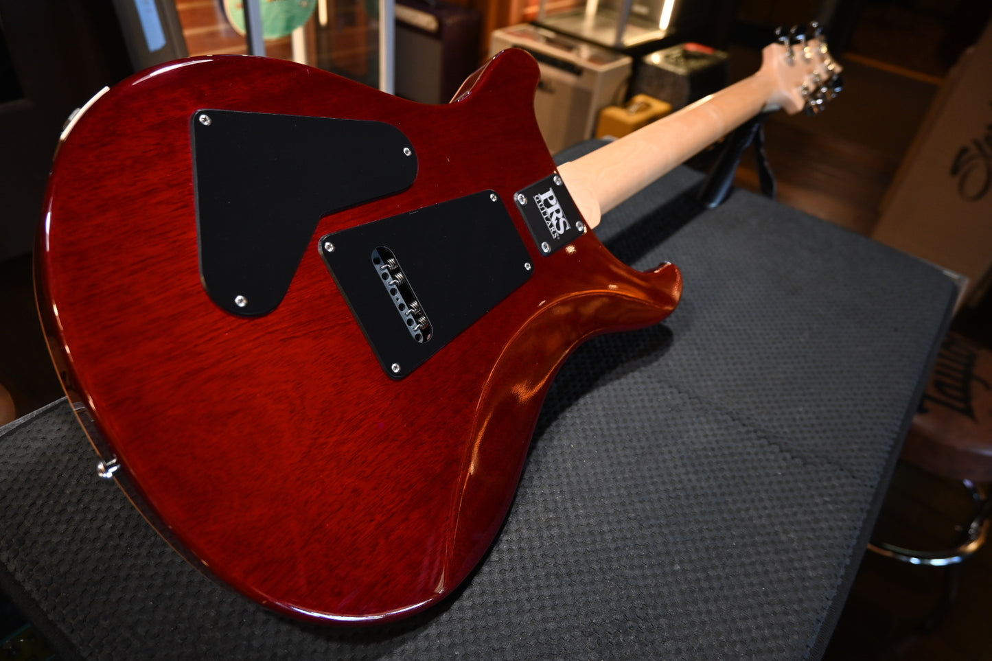 PRS CE 24 Semi-Hollow 2021 - Fire Red Guitar #4767 - Danville Music