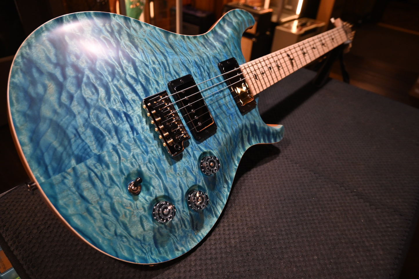 PRS Wood Library DGT 10-Top Quilt - Aquableux Satin Guitar #7758