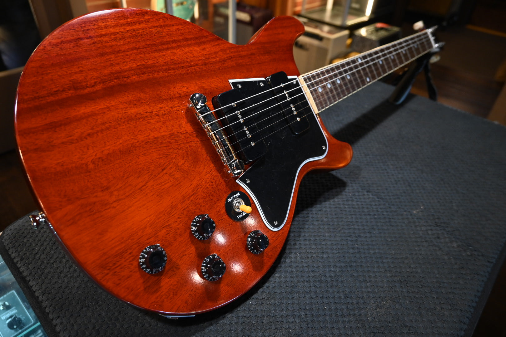 Epiphone 1960 Les Paul Special Double Cut - Cherry Red Guitar #0958 - Danville Music