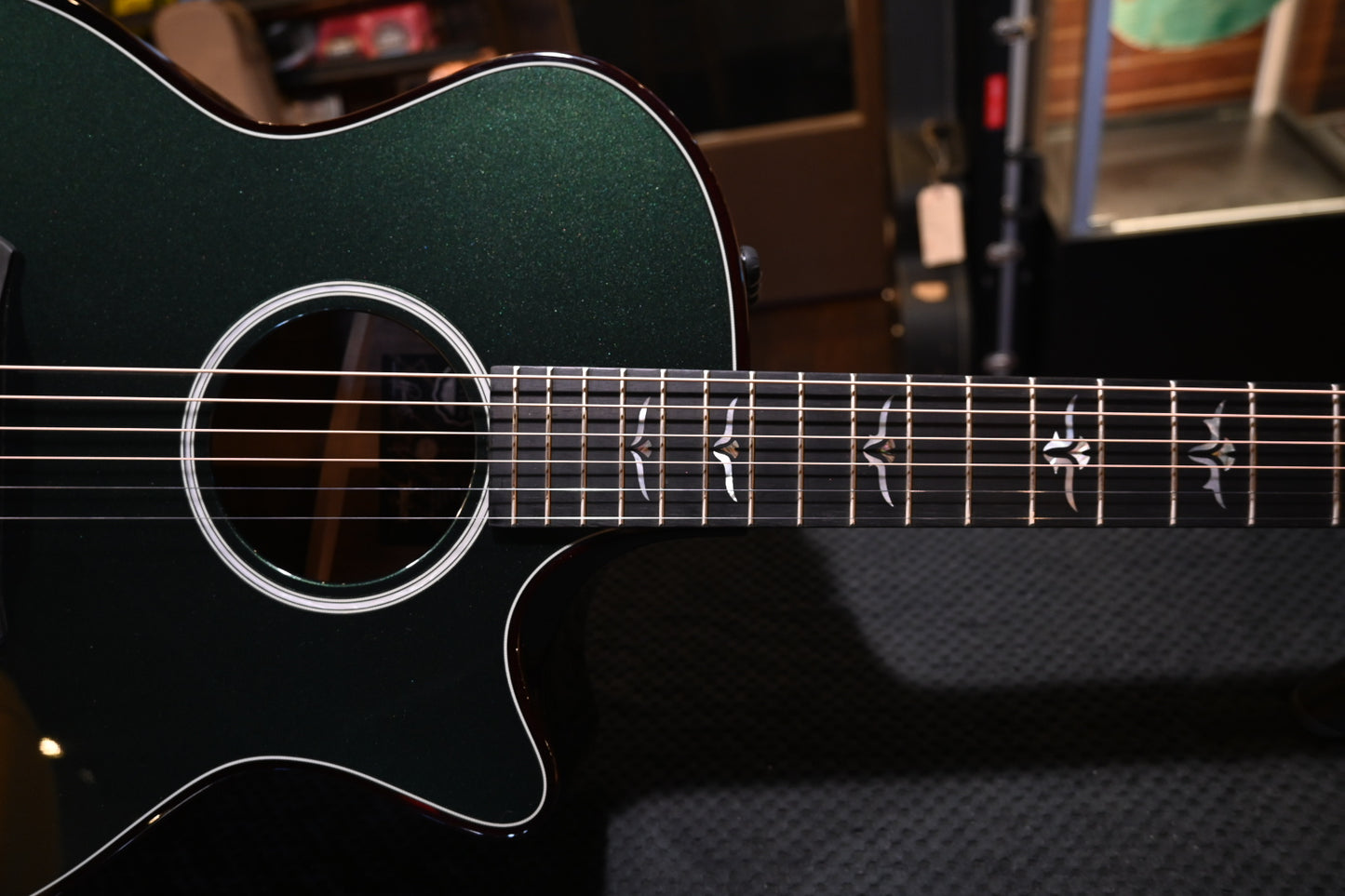 Taylor Custom GA Builder’s Edition Torrefied Spruce/AA Walnut - British Racing Green Metallic Guitar #5084 - Danville Music