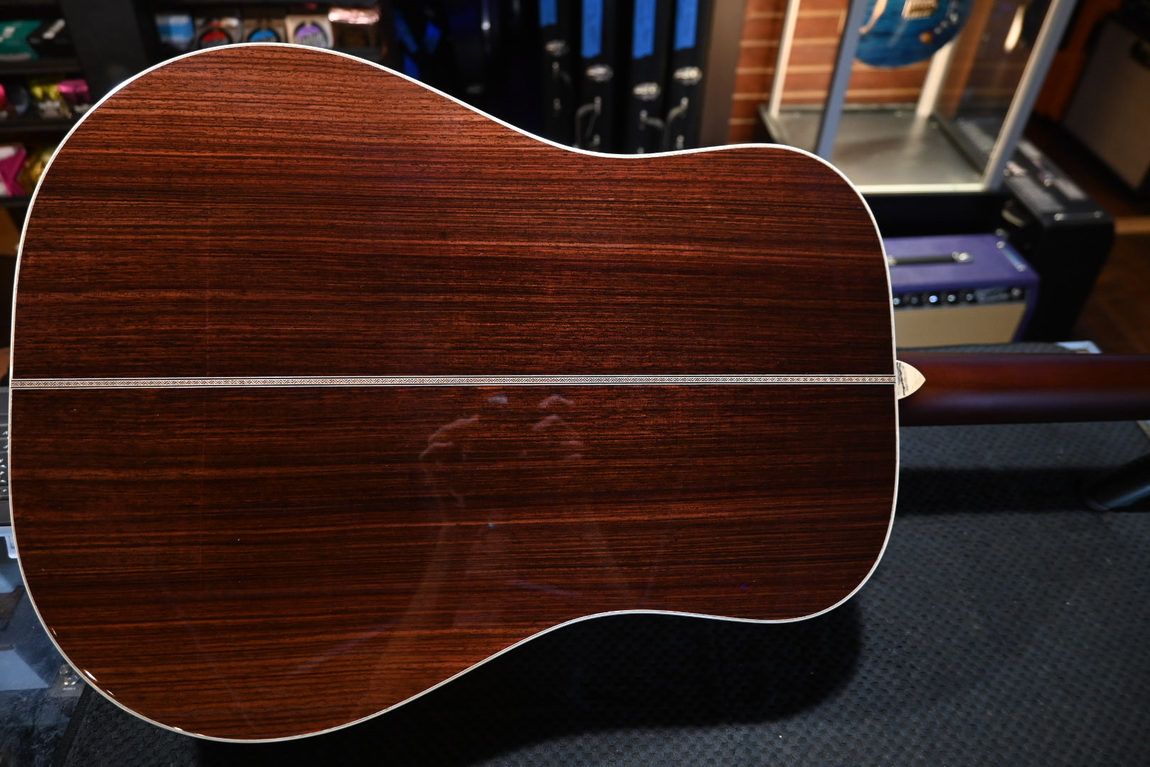 Santa Cruz Model D Bearclaw German Spruce/Rosewood - Natural Guitar #8087 - Danville Music