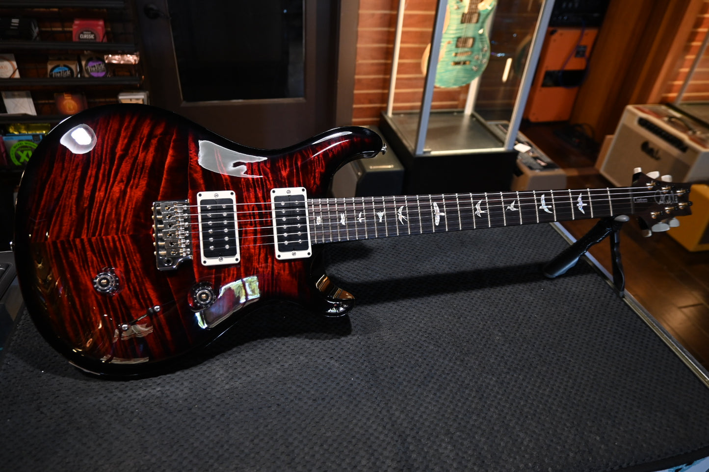PRS Custom 24 2024 - Fire Red Guitar #7270 - Danville Music