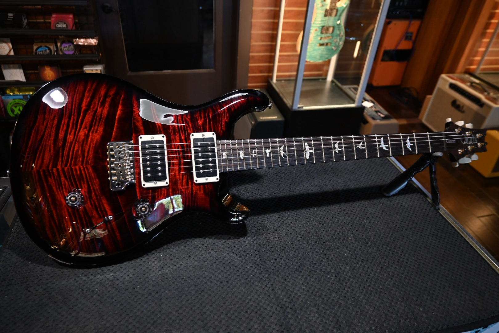 PRS Custom 24 2024 - Fire Red Guitar #7270 - Danville Music
