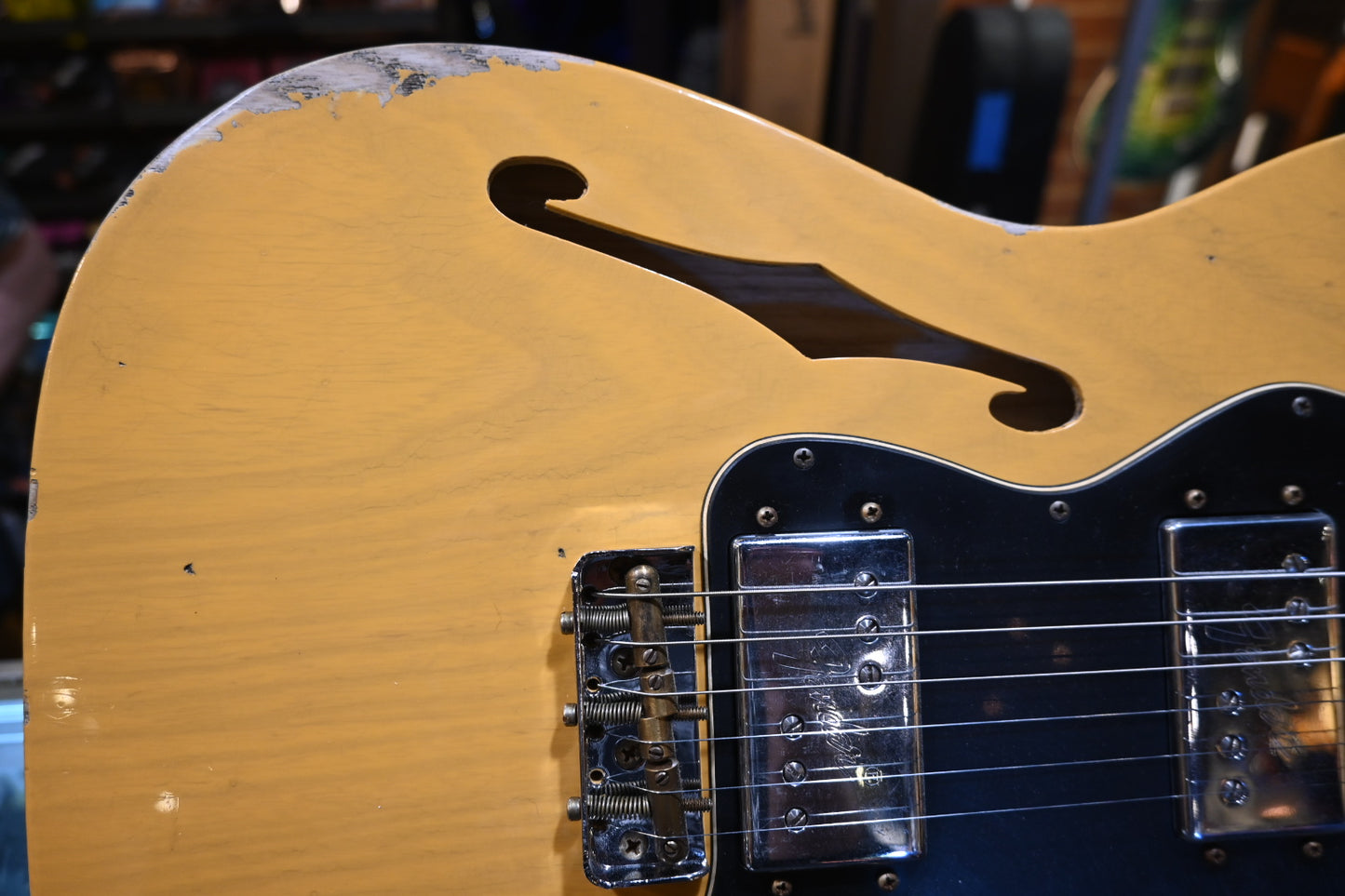 Fender Custom Shop Limited “Bobbed” Telecaster Thinline Relic - Butterscotch Blonde Guitar #4945