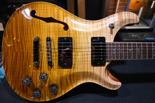 PRS Wood Library McCarty 594 Semi-Hollow Danville Music 35th Anniversary Artist Top - Gold Storm Fade Guitar #2869