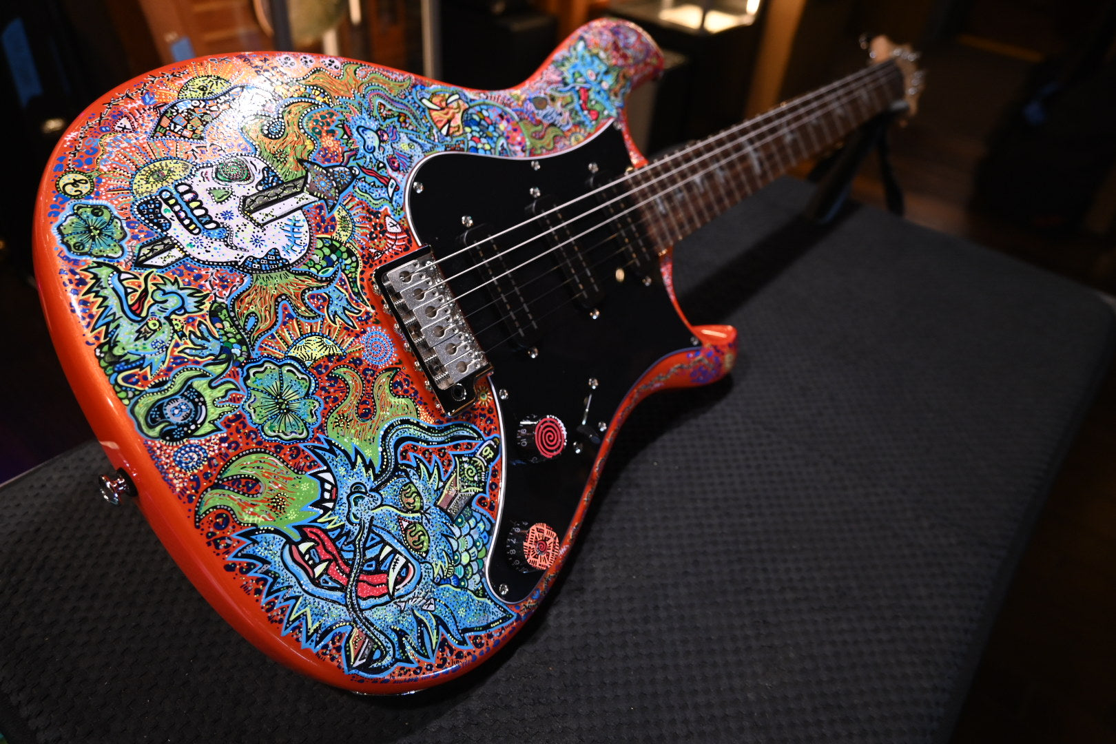 PRS SE NF3 Danville Music X Rosati “Dragon Haze” Edition - Metallic Orange Guitar #8294 - Danville Music