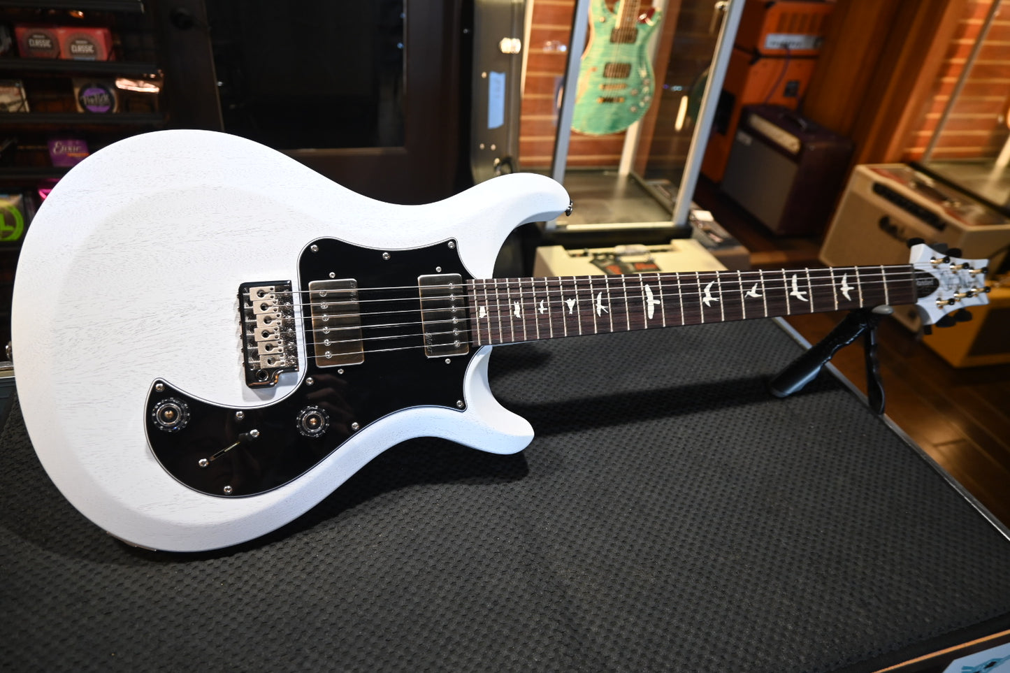 PRS S2 Standard 24 Satin 2025 - Pearl White Guitar #2058 - Danville Music