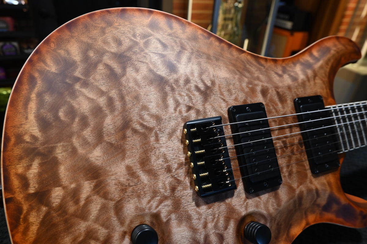 PRS Wood Library Holcomb 10-Top Quilt - Autumn Sky Satin Guitar #0524