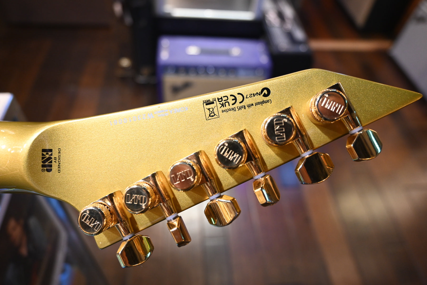 ESP LTD KH-2 Kirk Hammett - Gold Guitar - Danville Music