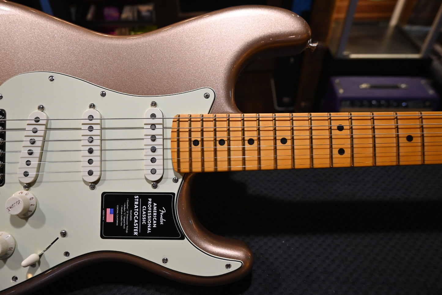 Fender American Professional Classic Stratocaster - Faded Firemist Gold Guitar #0216