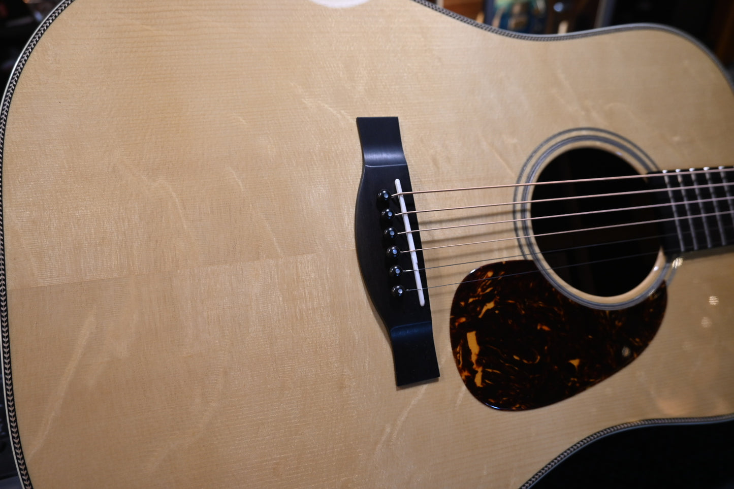 Santa Cruz Model D Bearclaw German Spruce/Rosewood - Natural Guitar #8087 - Danville Music