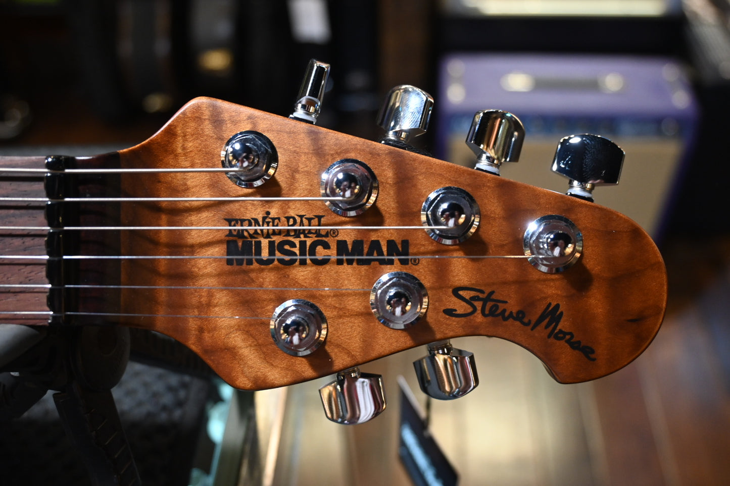 Music Man Steve Morse - Morse Blue Burst Guitar #0792