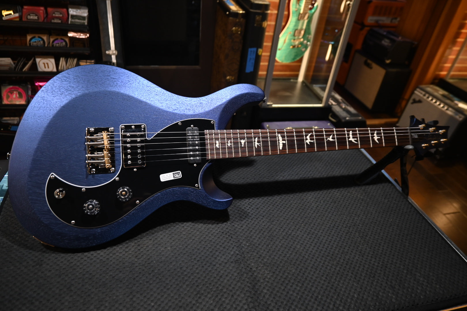 PRS S2 Vela Satin - Midnight Metallic Guitar #2570 - Danville Music