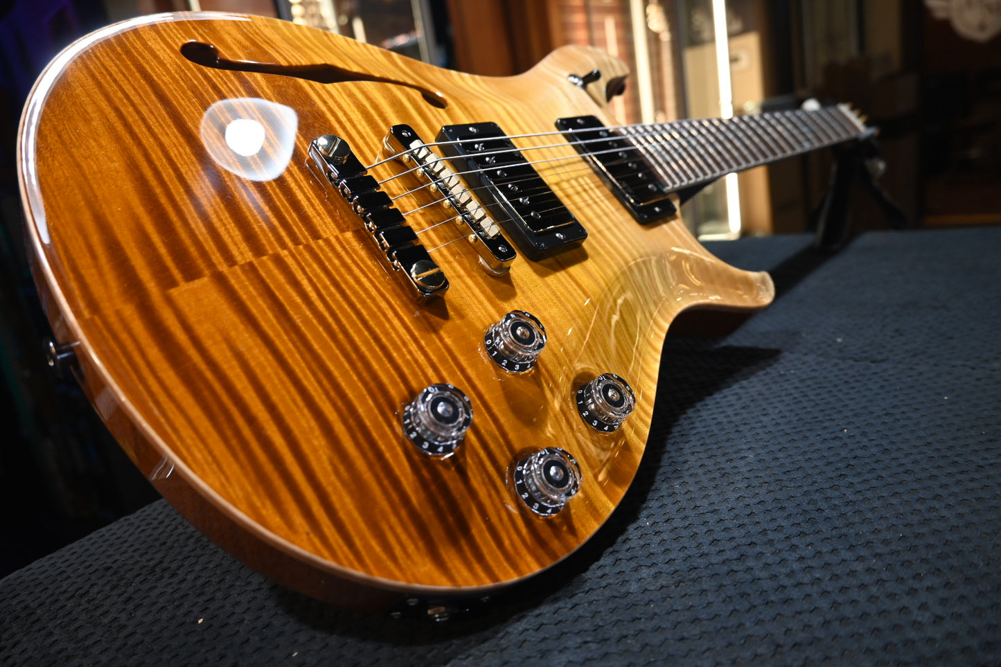 PRS Wood Library McCarty 594 Semi-Hollow Danville Music 35th Anniversary Artist Grade - Gold Storm Fade Guitar #2875