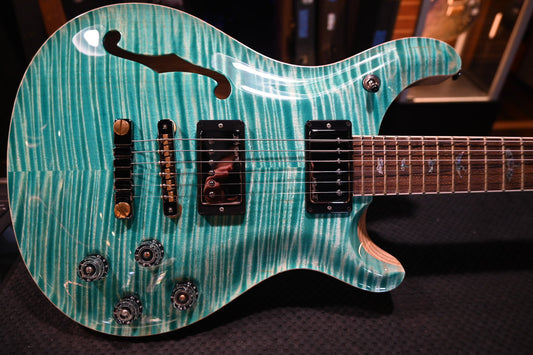PRS Wood Library McCarty 594 Semi-Hollow Danville Music 35th Anniversary Artist Top - Bahamian Blue Guitar #8204