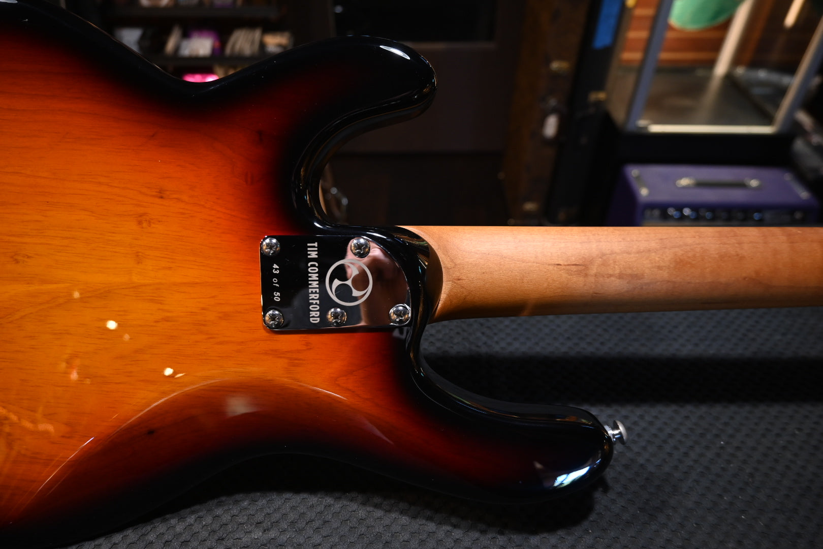 Music Man Stingray Short Scale Tim Commeford - Vintage Sunburst Bass #43 of 50 - Danville Music