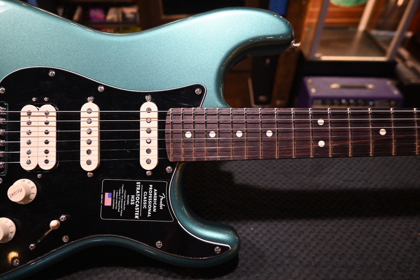 Fender American Professional Classic Stratocaster HSS - Sherwood Green Metallic Guitar #1615