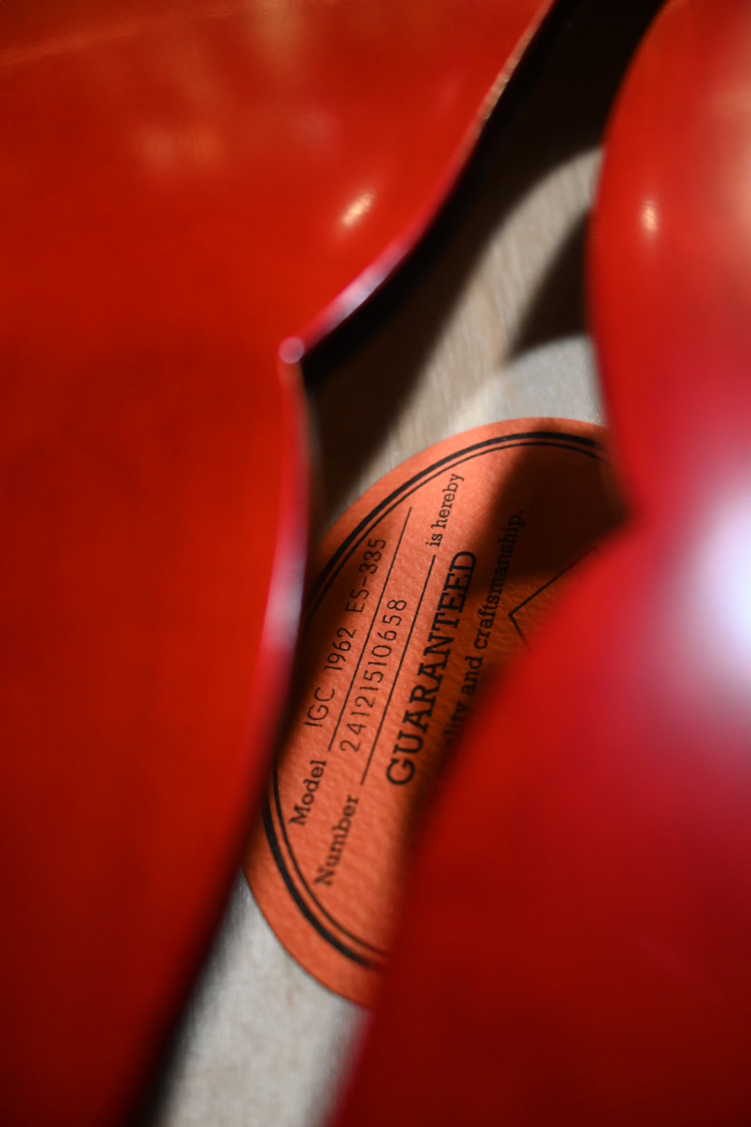 Epiphone Inspired by Gibson Custom 1962 ES-335 Reissue - Sixties Cherry Guitar #0658