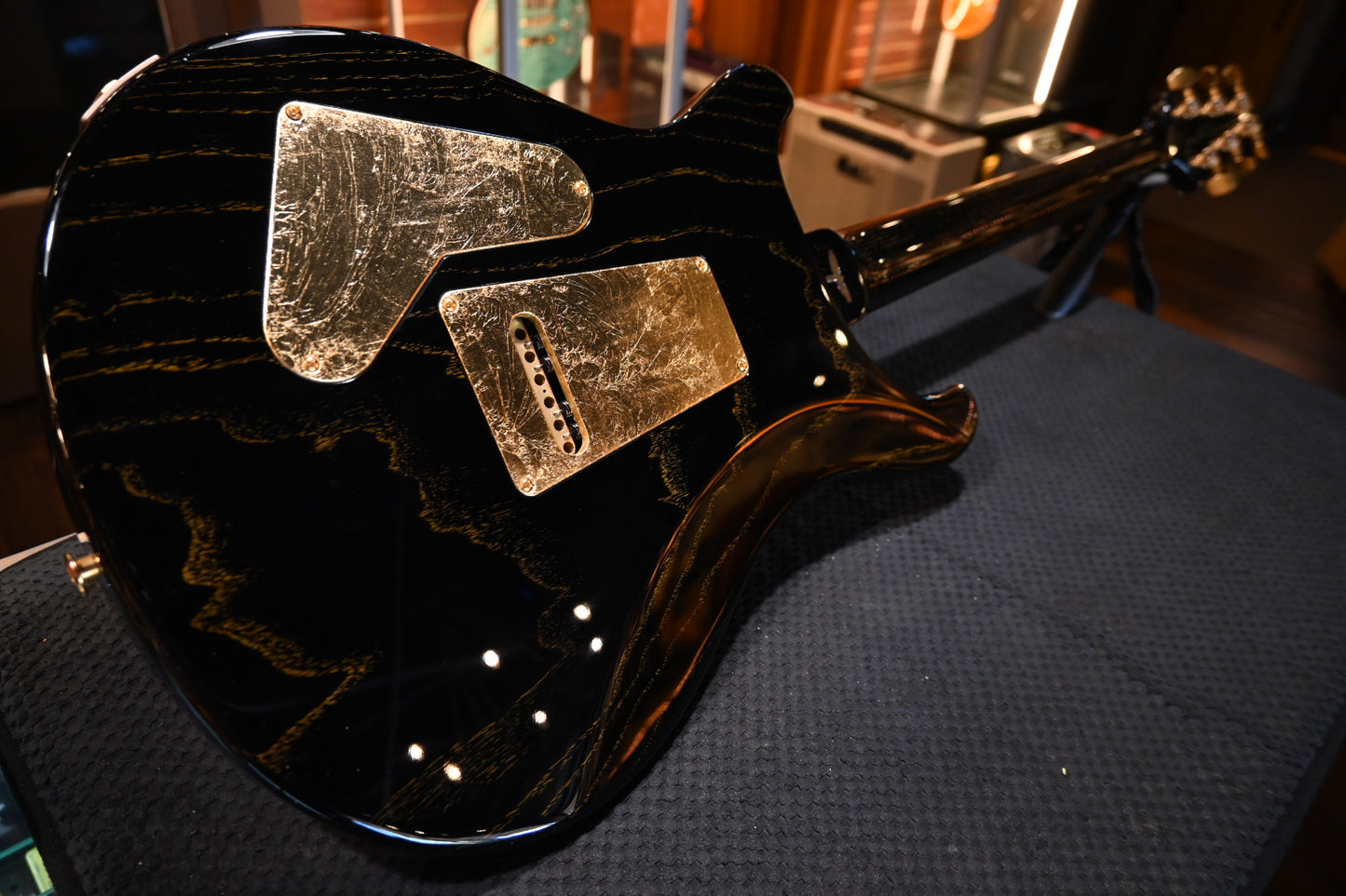 PRS Private Stock Custom 24 - Black Gold Foil Guitar #11673 - Danville Music