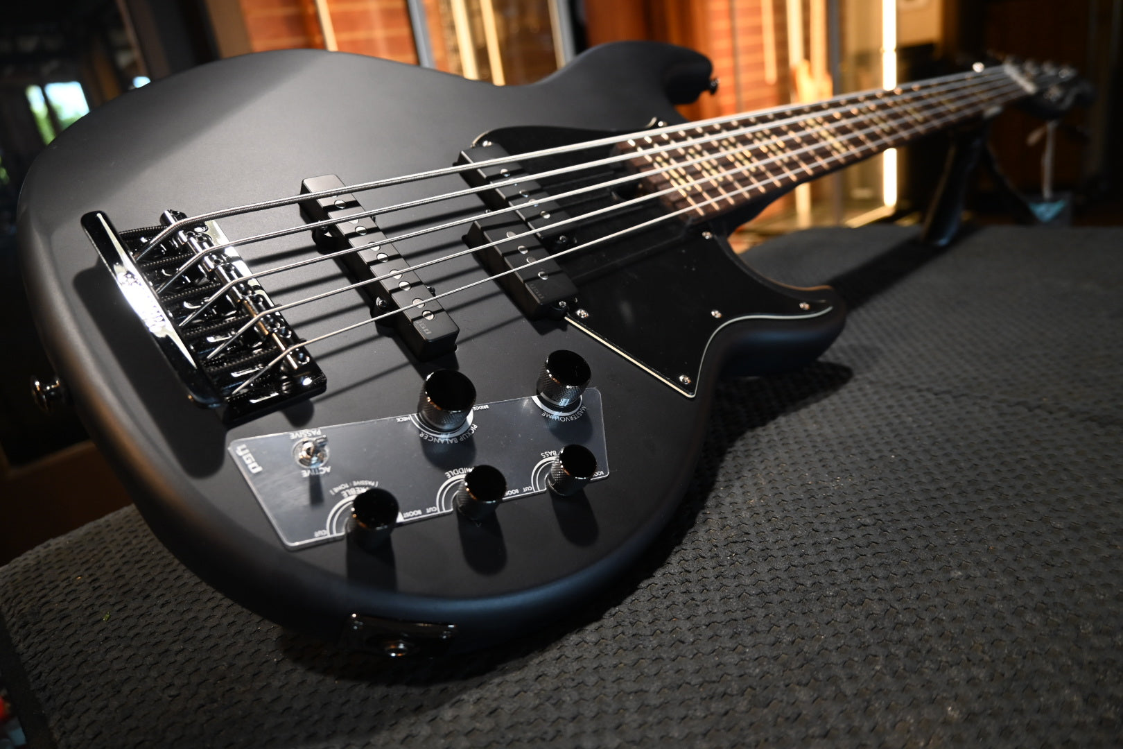 Yamaha BB735A 5-String - Trans Matte Black Bass Guitar #4121 - Danville Music