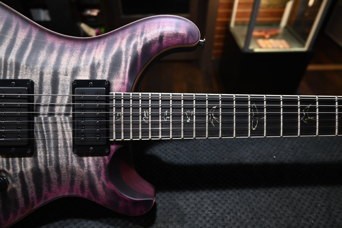 PRS Wood Library Holcomb 10-Top - Charcoal Purple Burst Satin Guitar #3329