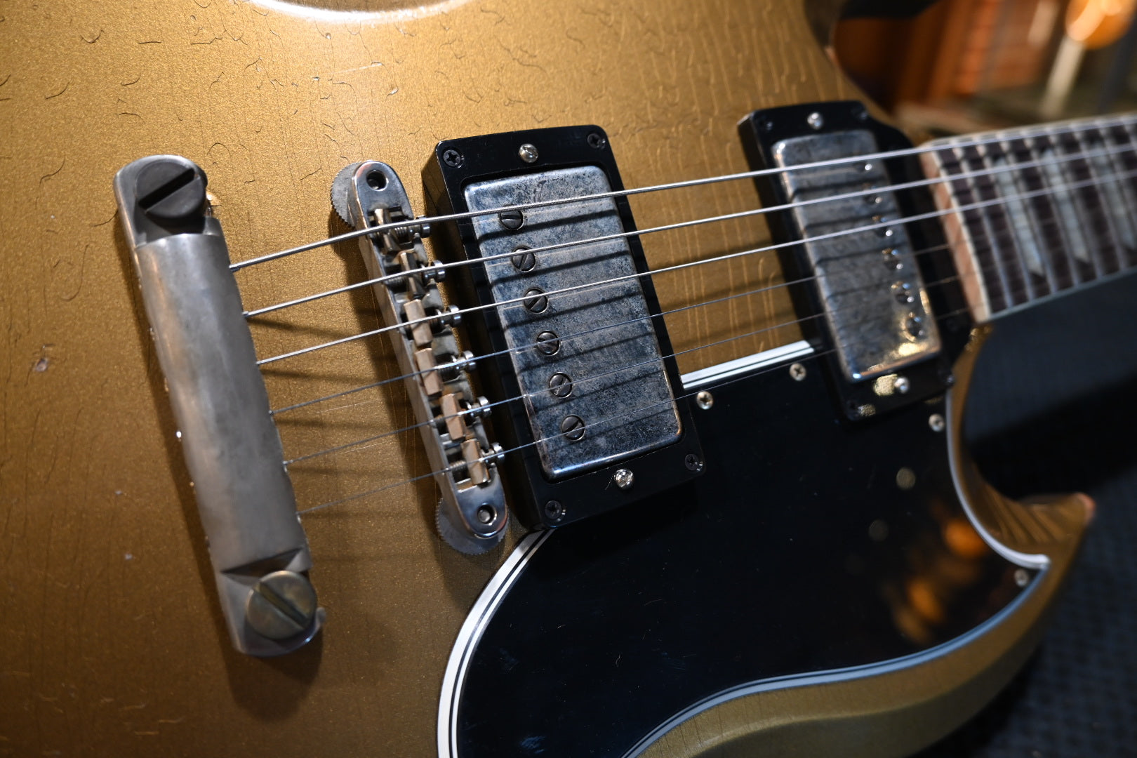 Gibson Custom Shop 1961 SG Standard Murphy Lab Ultra Heavy Aged - Double Gold Guitar #0331 - Danville Music