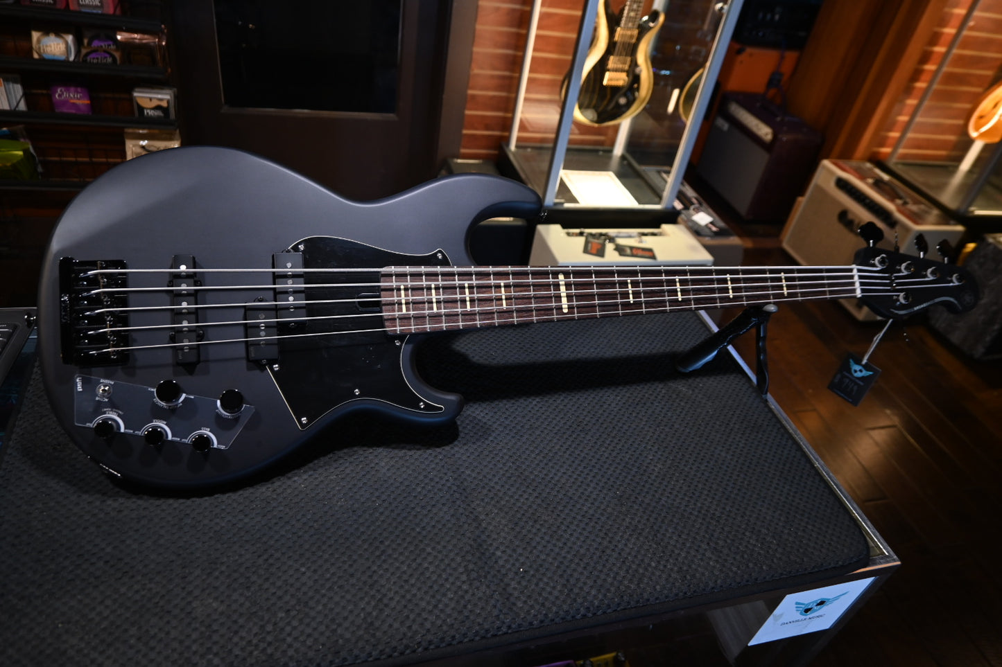 Yamaha BB735A 5-String - Trans Matte Black Bass Guitar #4121 - Danville Music