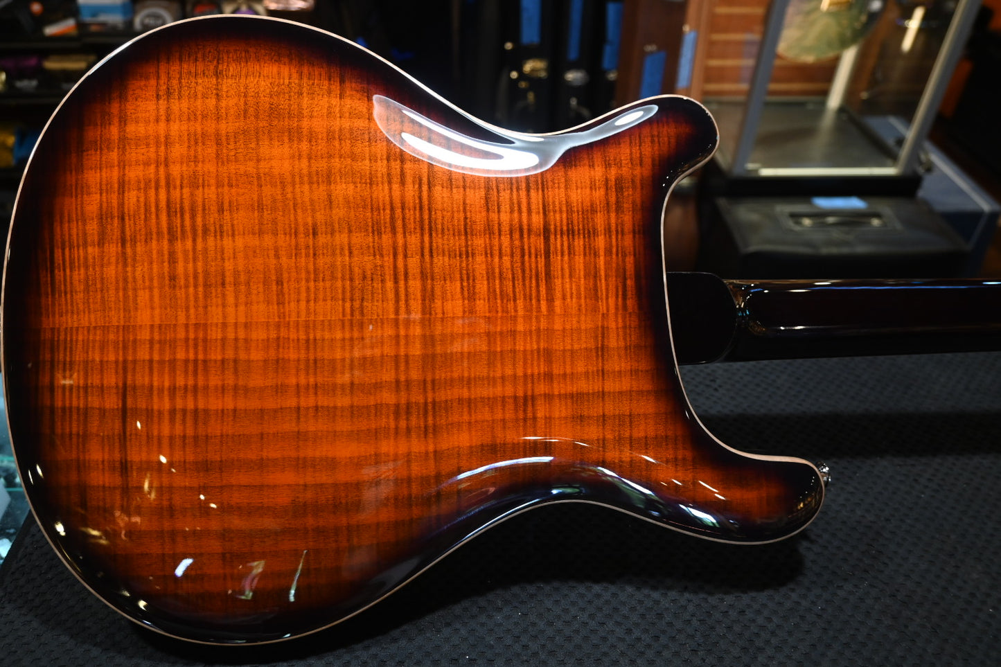 PRS SE Hollowbody II Piezo - Orange Tiger Smokeburst Guitar #5744 - Danville Music