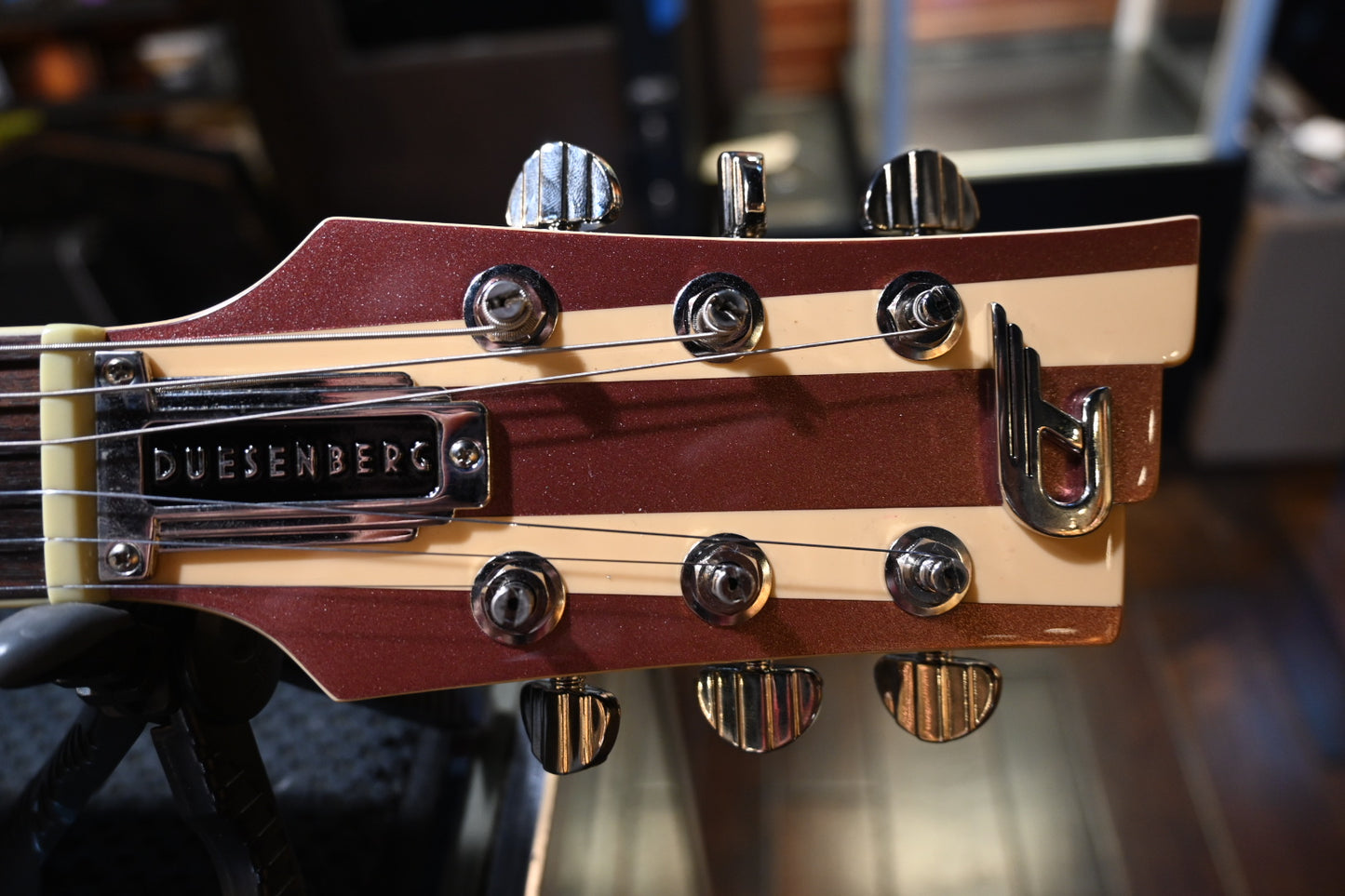 Duesenberg Alliance Series Brothers Landreth Joeys Guitar — Catalina Sunset Rose Guitar #1547 USED - Danville Music