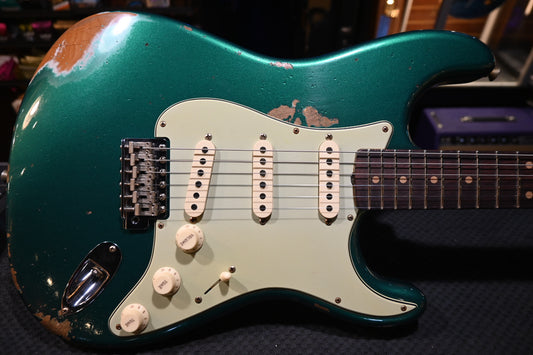Fender Custom Shop Custom 1959 Stratocaster Heavy Relic - British Racing Green Guitar #3501