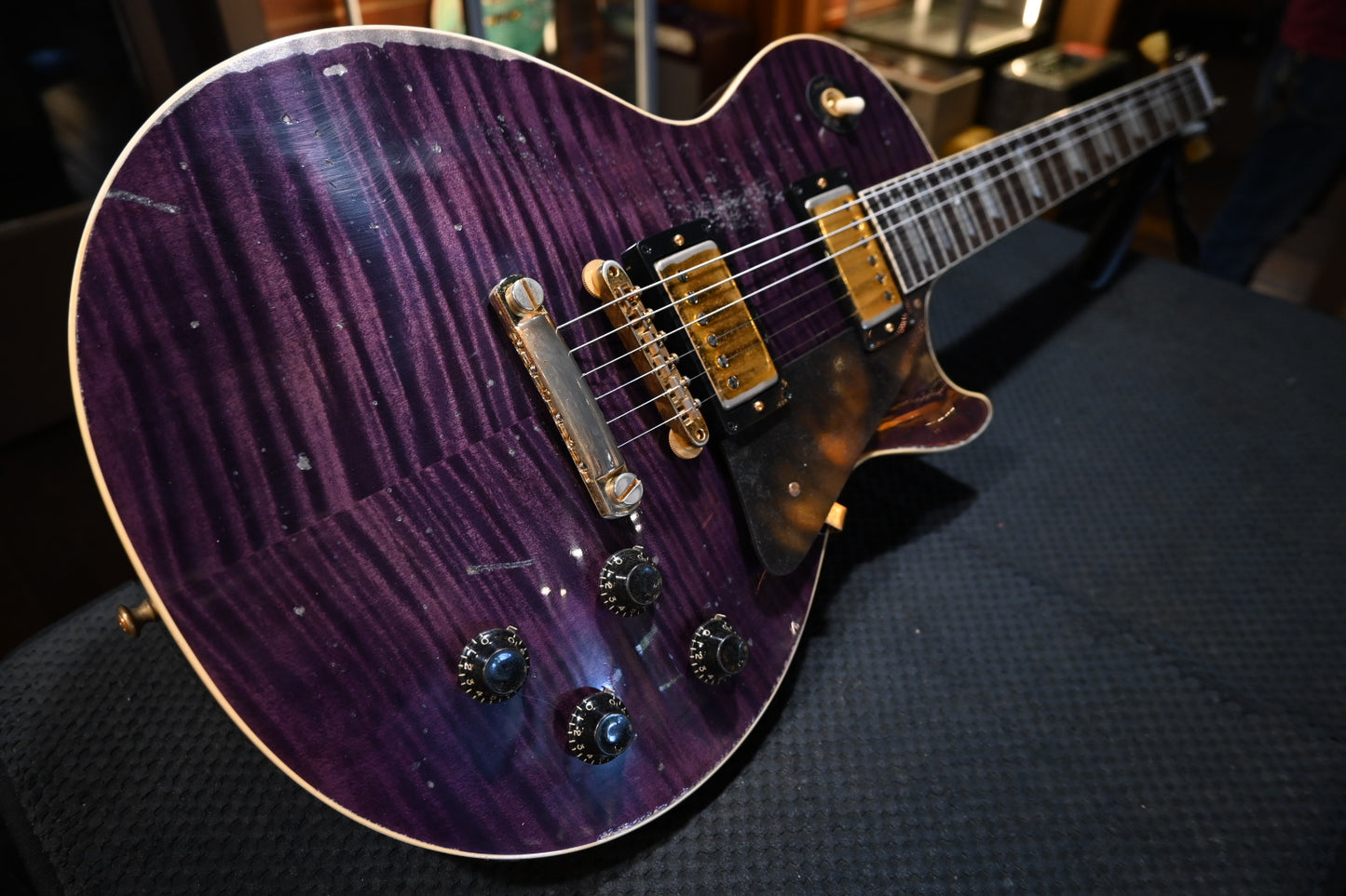 Gibson Custom Shop 1959 Les Paul Standard Reissue Purple Tiger Murphy Lab Heavy Aged - Purple Tiger Guitar #6388 - Danville Music