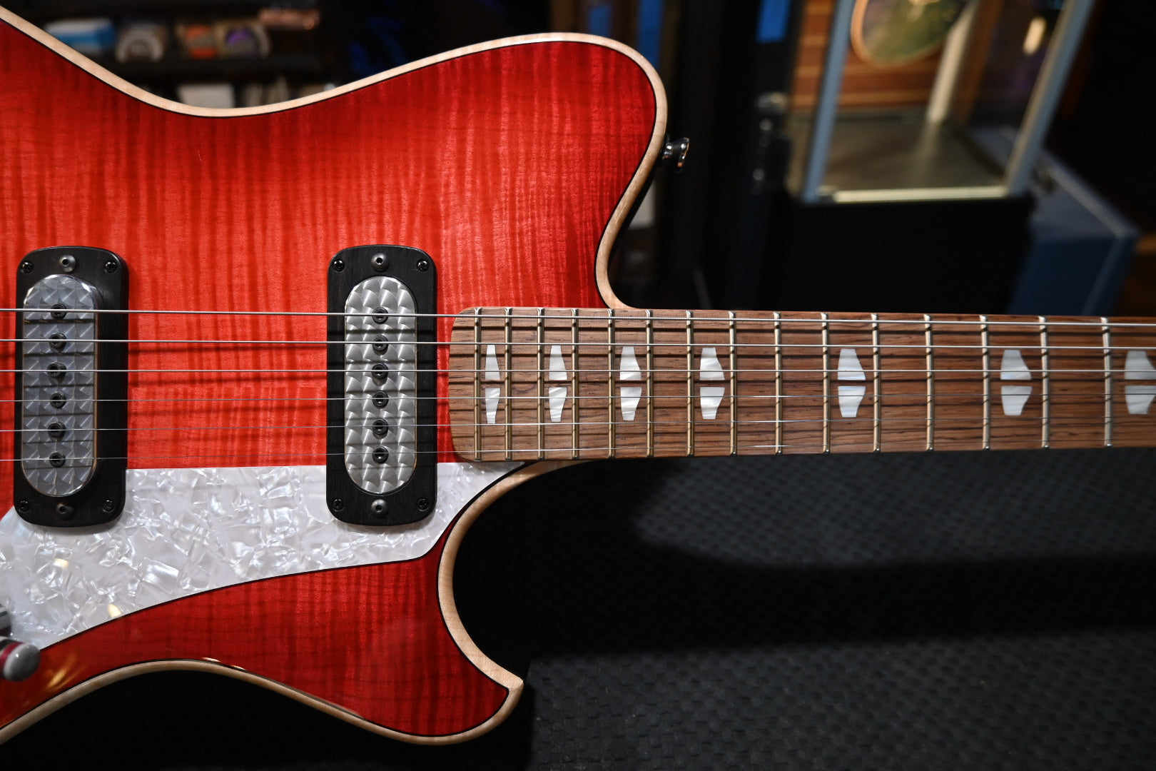 Powers Electric A-Type Select Maple FF42 CamTail - Cosmo Red Guitar #A969 - Danville Music