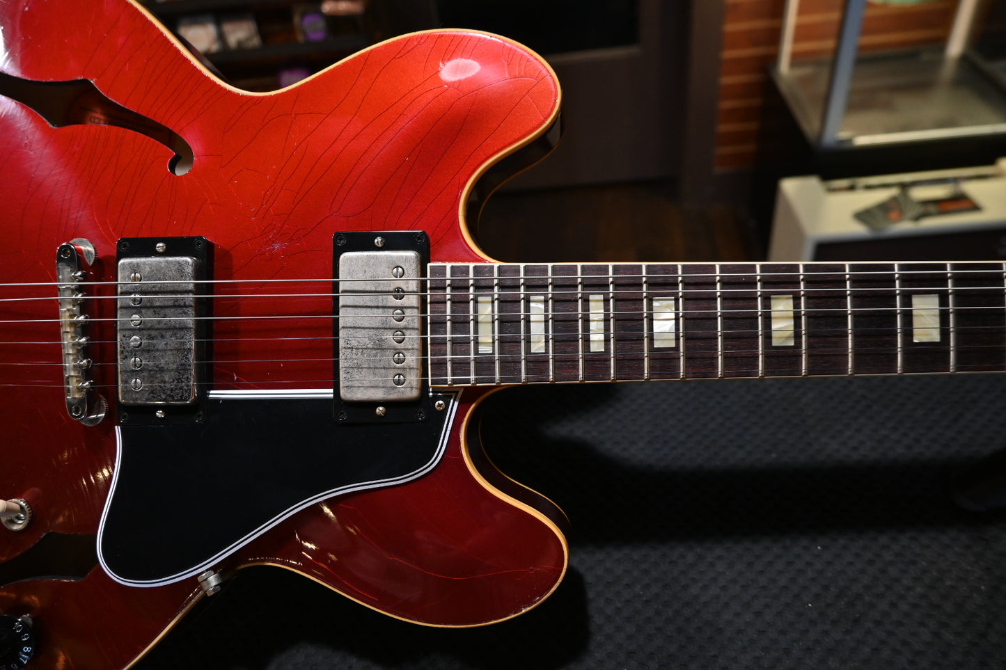 Gibson Custom Shop 1964 ES-335 Reissue Light Aged - Sparkling Burgundy Guitar #0735 - Danville Music