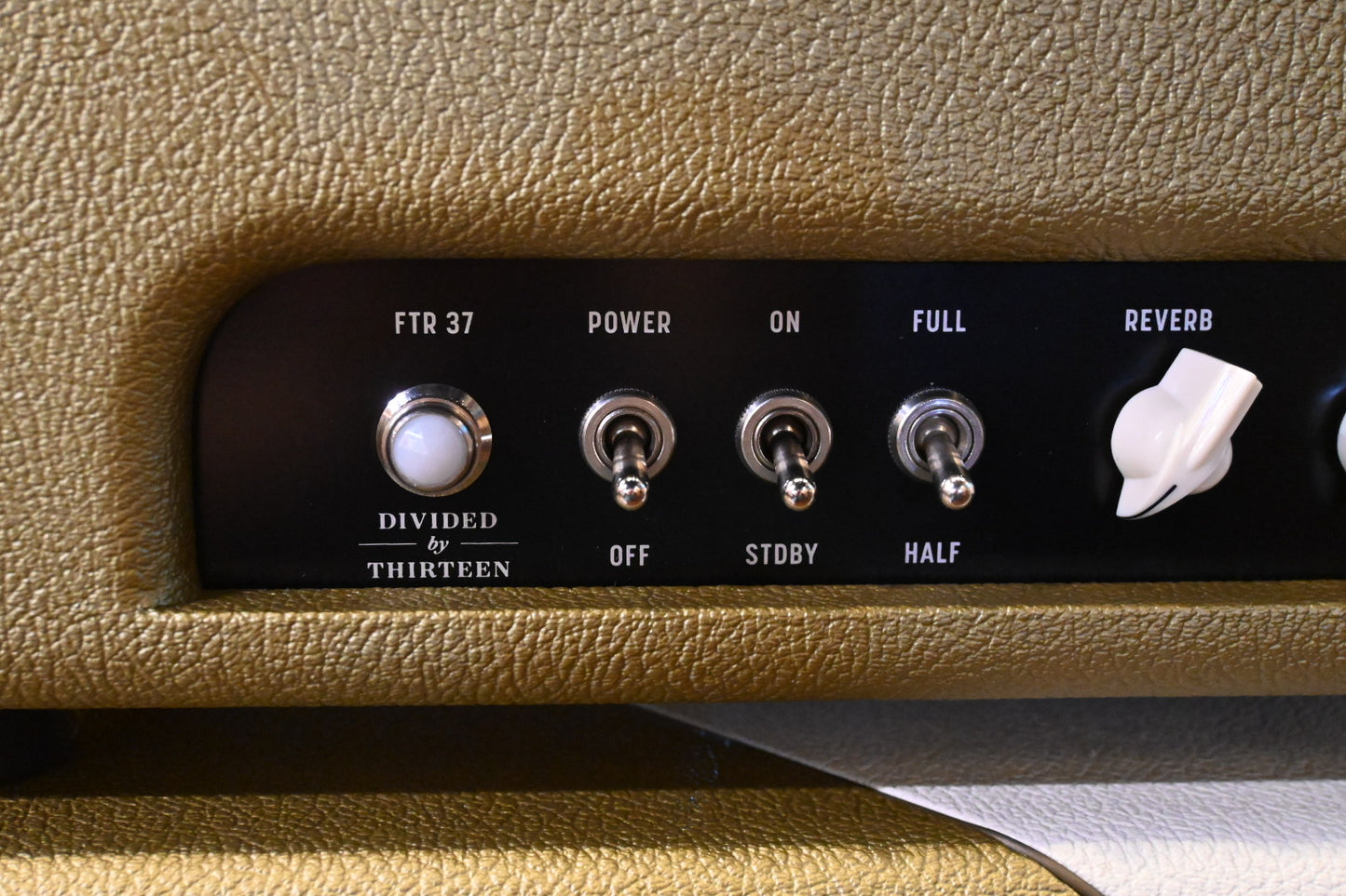 Divided by 13 FTR 37 w/ Matching 2x12 Cabinet - Gold and Ivory Amp