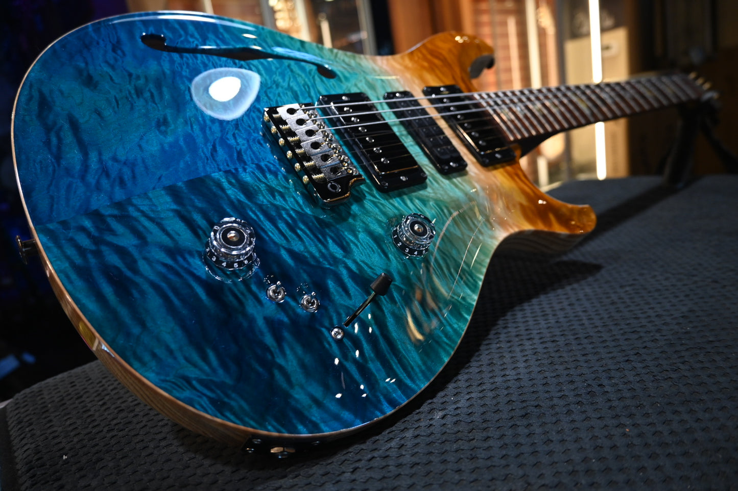 PRS Wood Library Special Semi-Hollow Danville Music 35th Anniversary Artist Top - Beach Fade Guitar #5865
