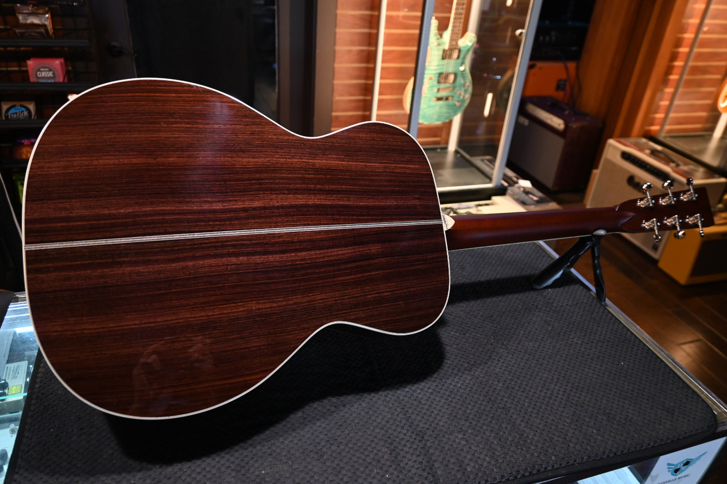 Santa Cruz OM Bearclaw Moon Spruce/Rosewood Guitar #6368 - Danville Music