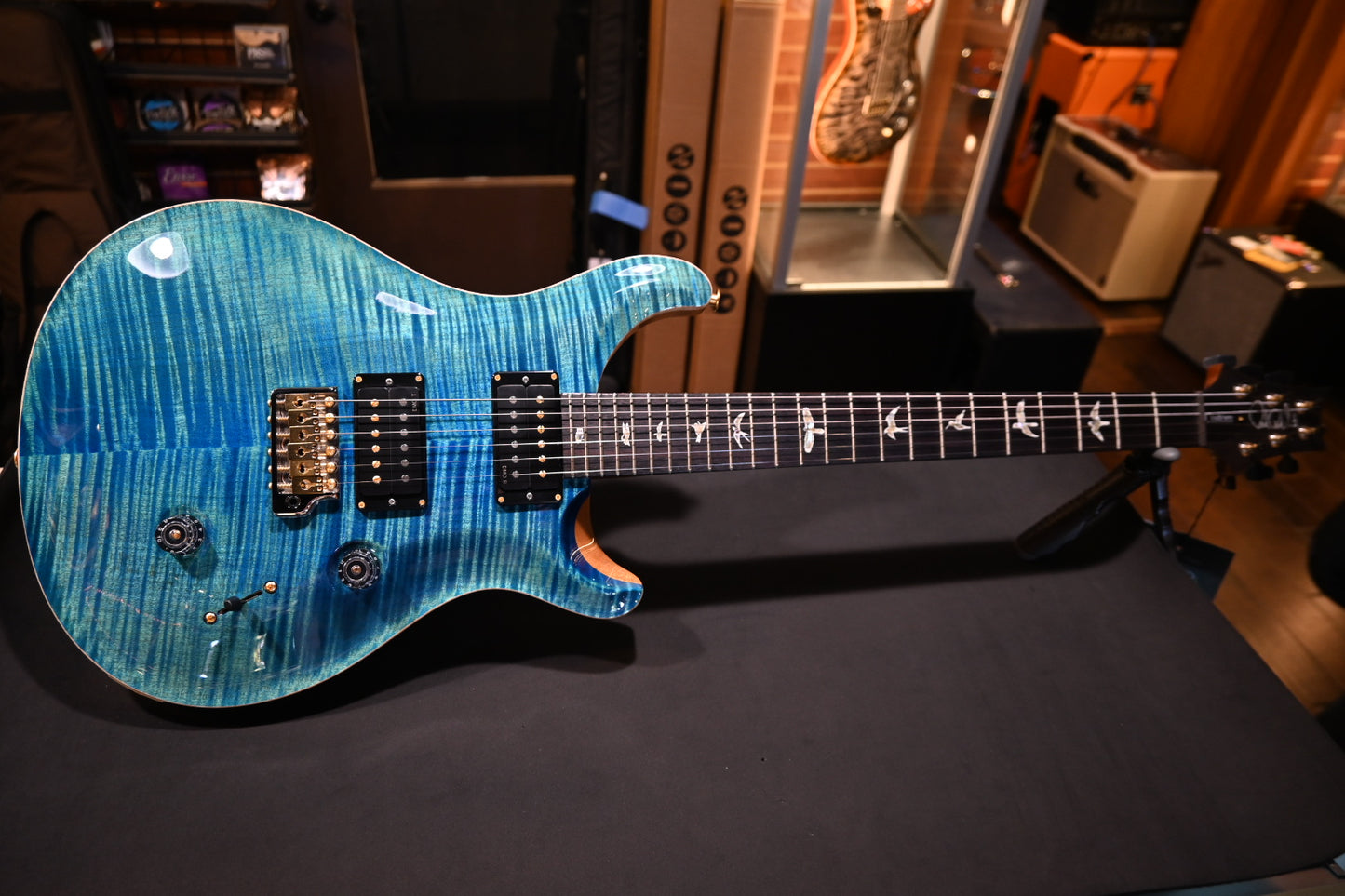 PRS Custom 24 10-Top Limited - Arctic Blue Guitar #9636