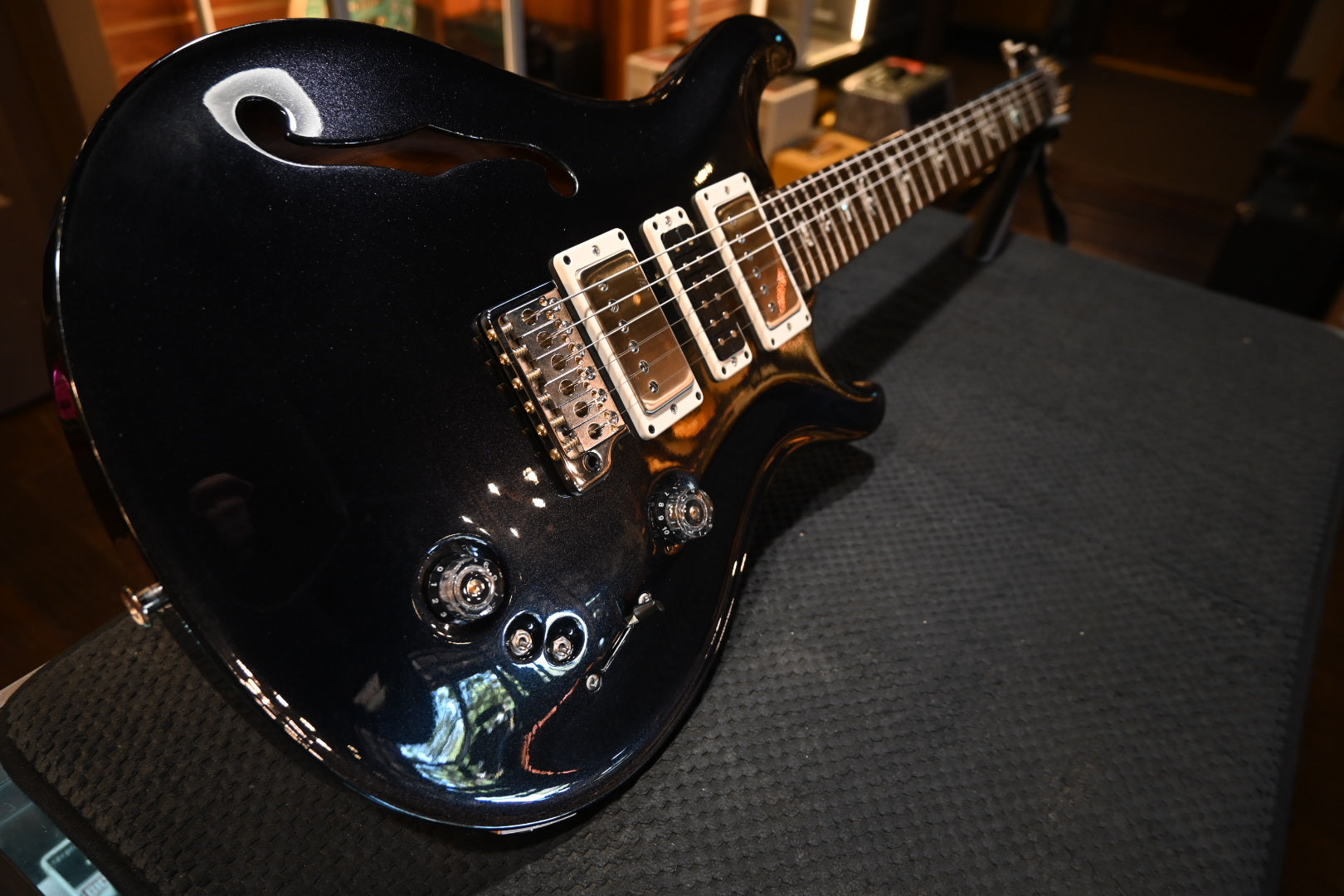 PRS Special Semi-Hollow 2024 - Metallic Black Guitar #7641 - Danville Music