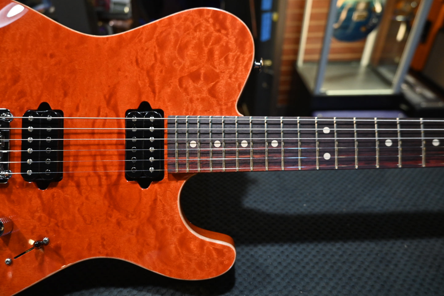 Suhr Oso Figured Maple - Custom Orange Stain Guitar #9358