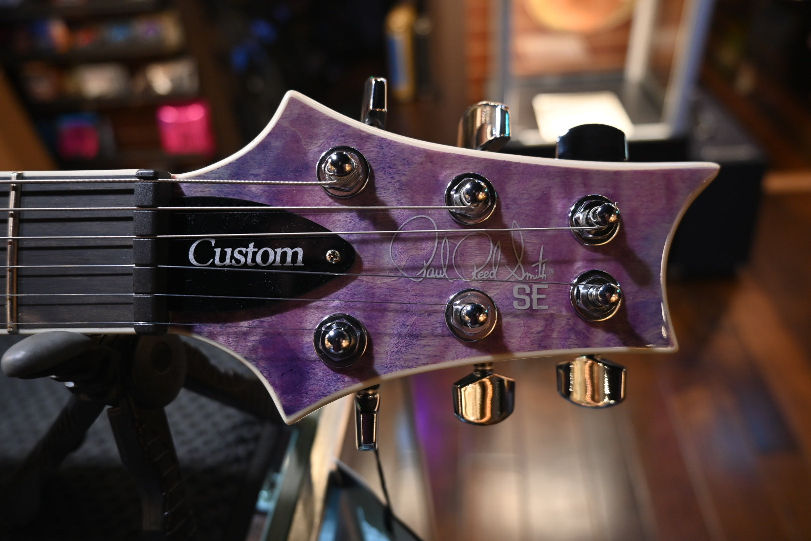 PRS SE Custom 24 Quilt - Violet Guitar #8178 - Danville Music