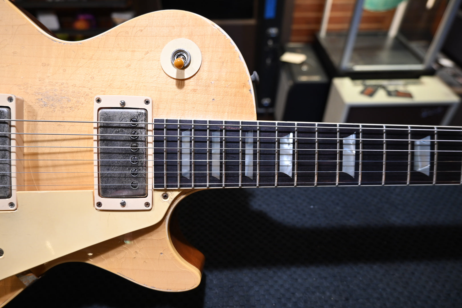 Gibson Custom Shop 1957 Les Paul Standard Reissue Murphy Lab Heavy Aged - Natural Guitar #6115 - Danville Music
