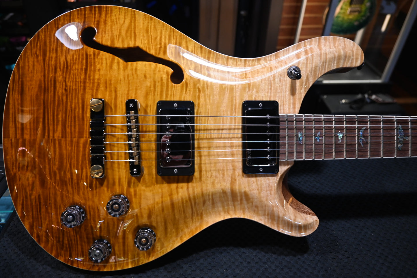 PRS Wood Library McCarty 594 Semi-Hollow Danville Music 35th Anniversary  - Gold Storm Fade Guitar #2878